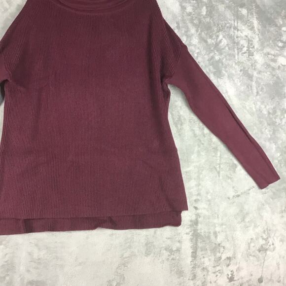 Devotion by Cyrus Women’s M Maroon Cowl Neck Ribbed Tunic Sweater NWOT - Picture 7 of 14